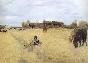 Valentin Serov October in Domotkanovo painting